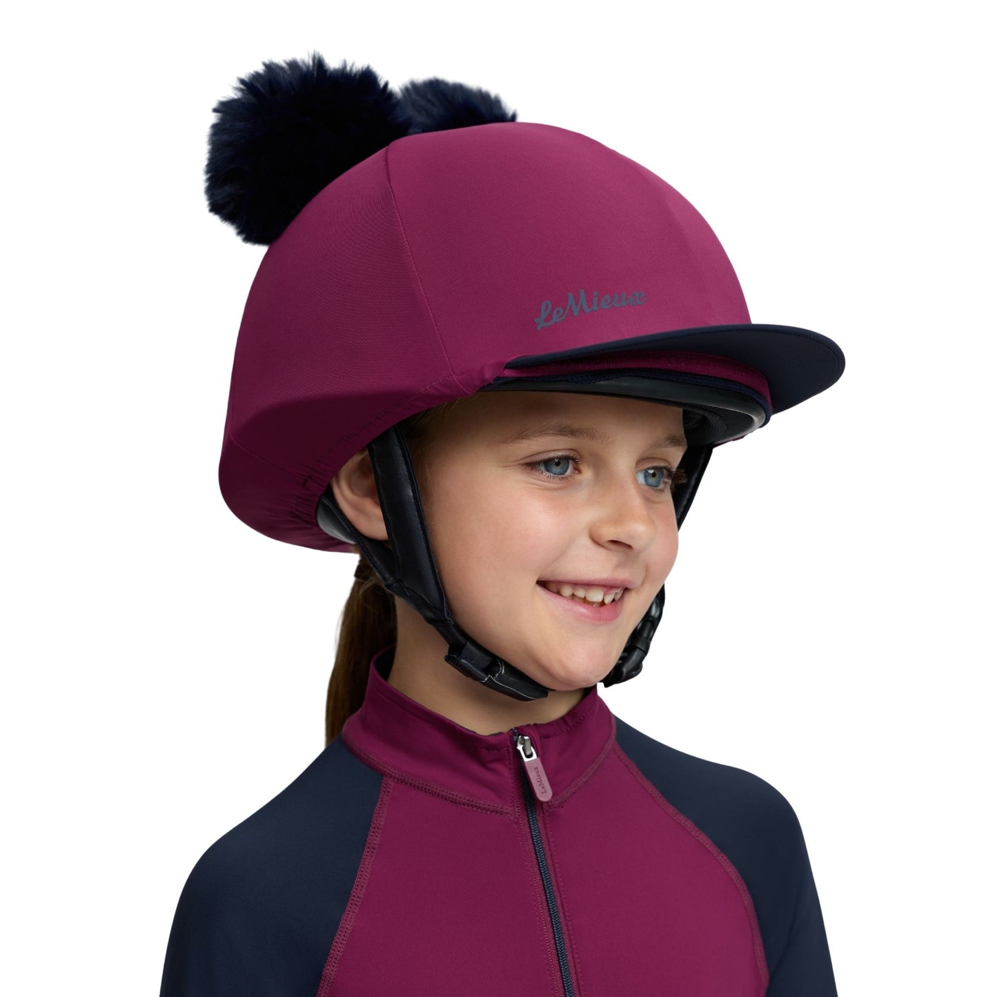 LeMieux Mini Double Pom Hat Silks
