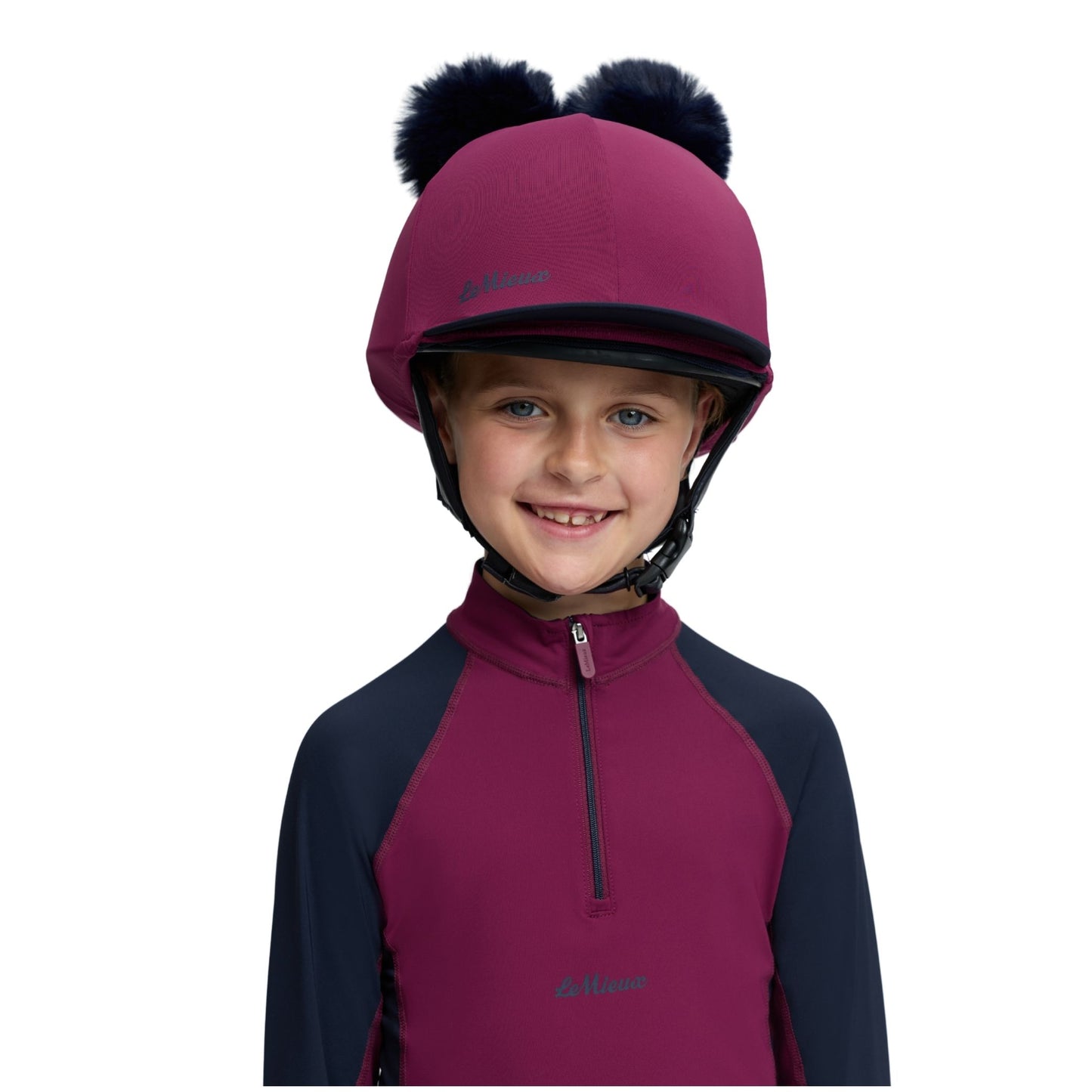 LeMieux Mini Double Pom Hat Silks