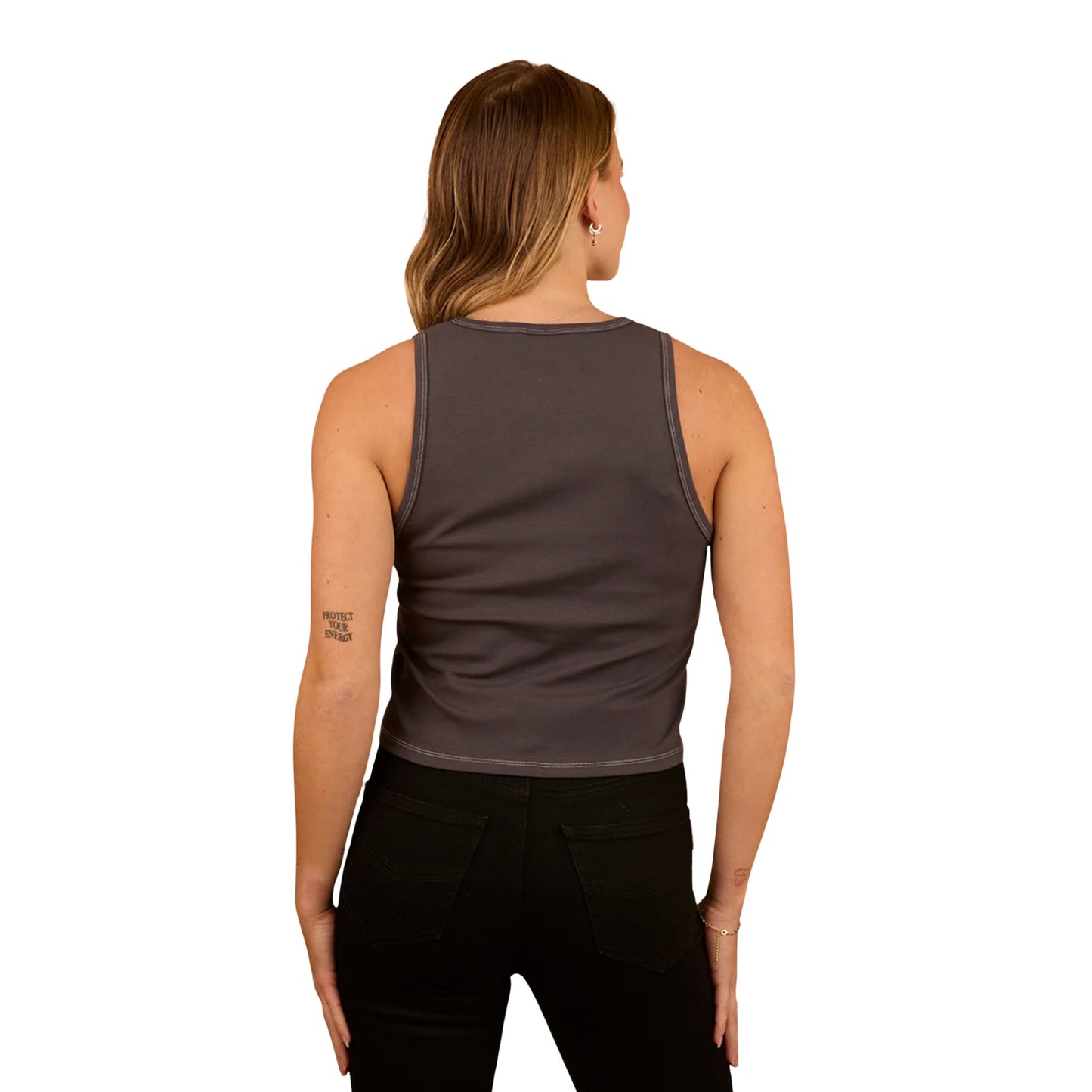 Ringers Western Womens Lets Horse Around Rib Tank Top