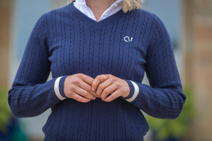 QJ Riding Wear Luci V Neck Knit