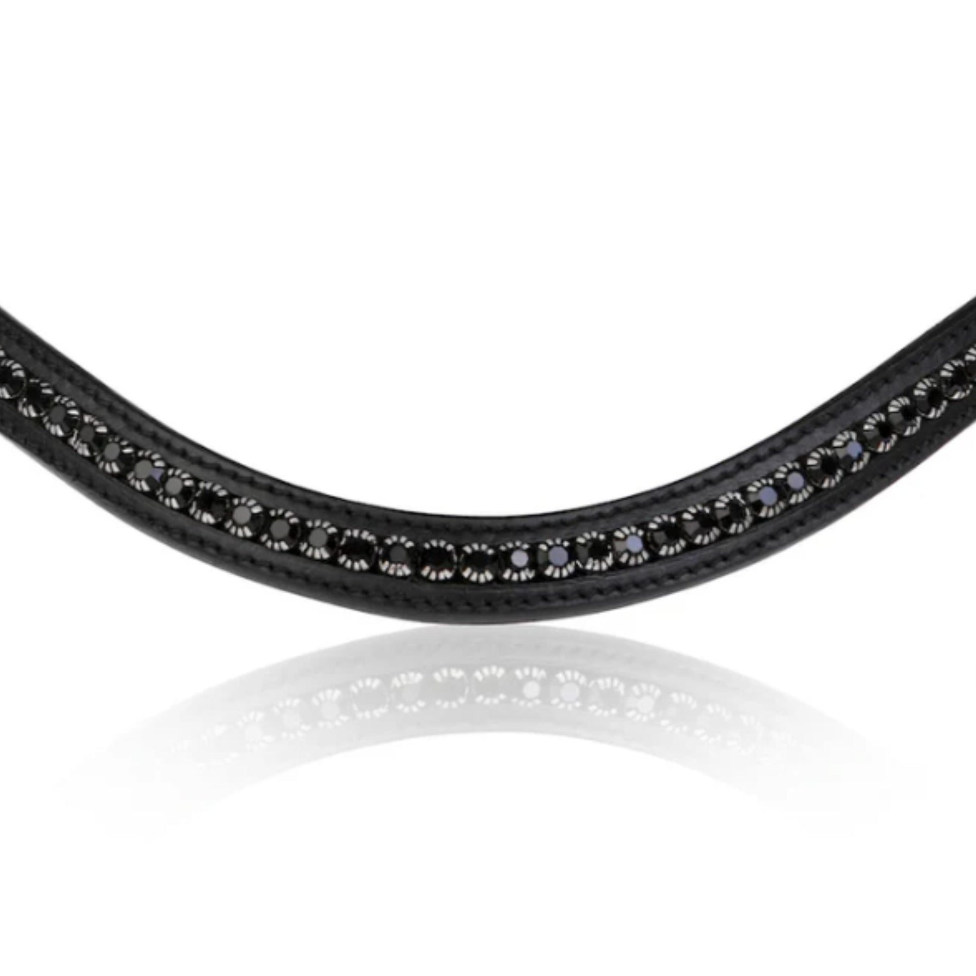 Lumiere Swarovski Black Stone Browband - EQ Saddlery