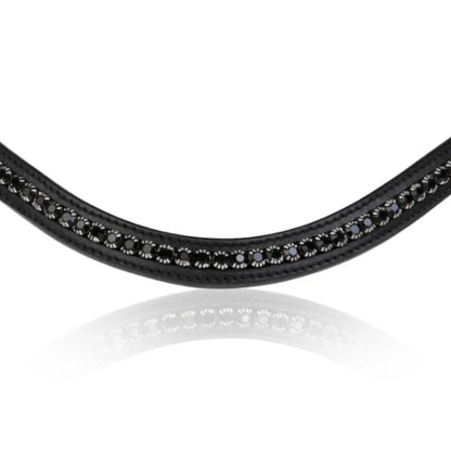 Lumiere Swarovski Black Stone Browband - EQ Saddlery