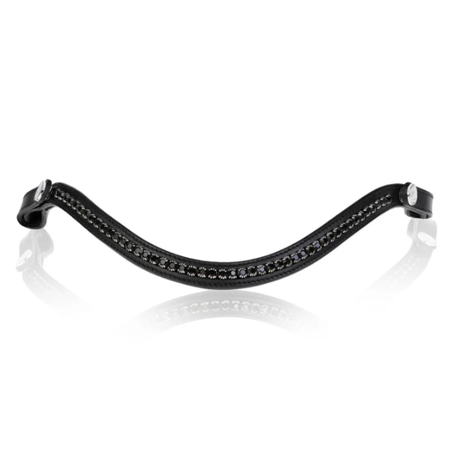 Lumiere Swarovski Black Stone Browband - EQ Saddlery