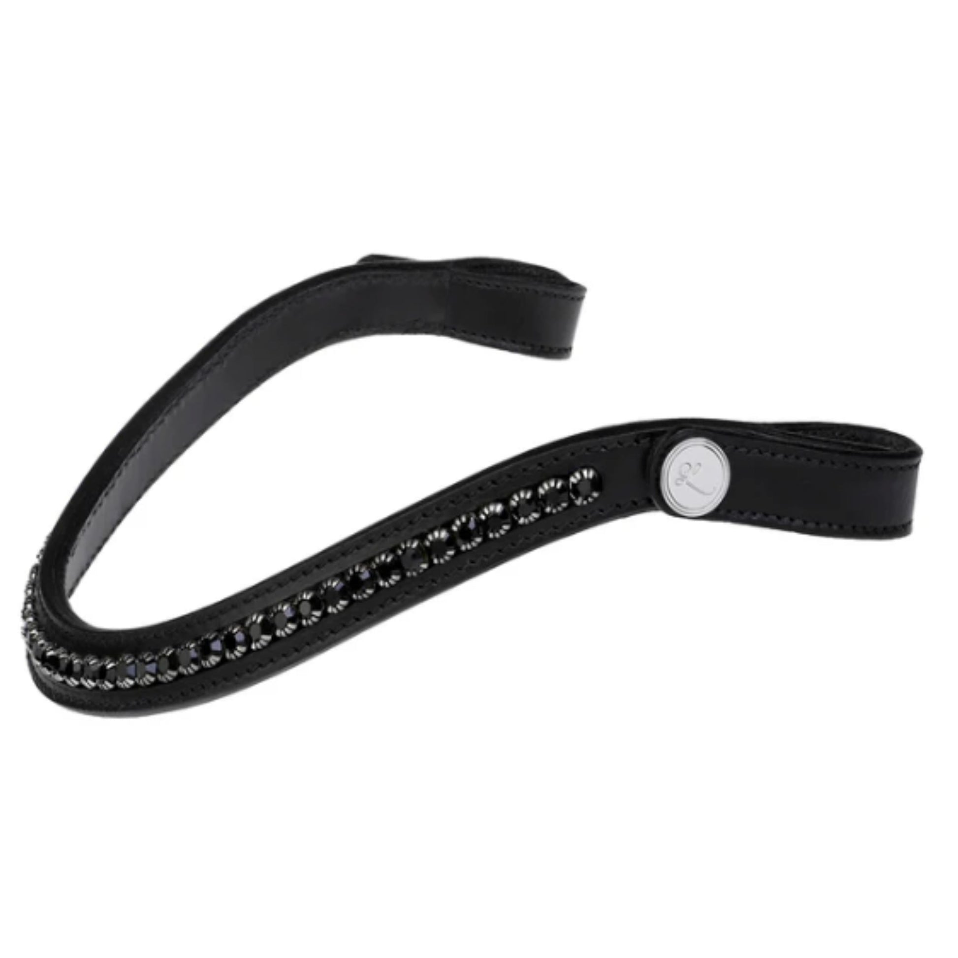Lumiere Swarovski Black Stone Browband - EQ Saddlery