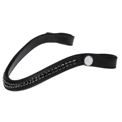 Lumiere Swarovski Black Stone Browband - EQ Saddlery