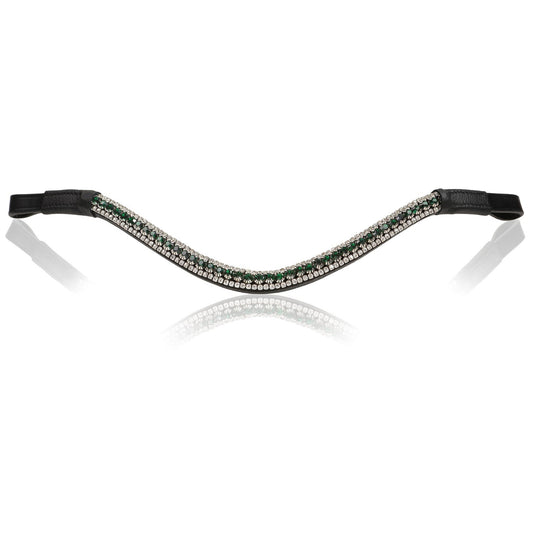 Lumiere Emerald Crystal Browband - EQ Saddlery