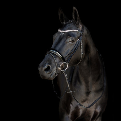 Lumi Pony Amie Hanoverian Rolled Leather Bridle - EQ Saddlery