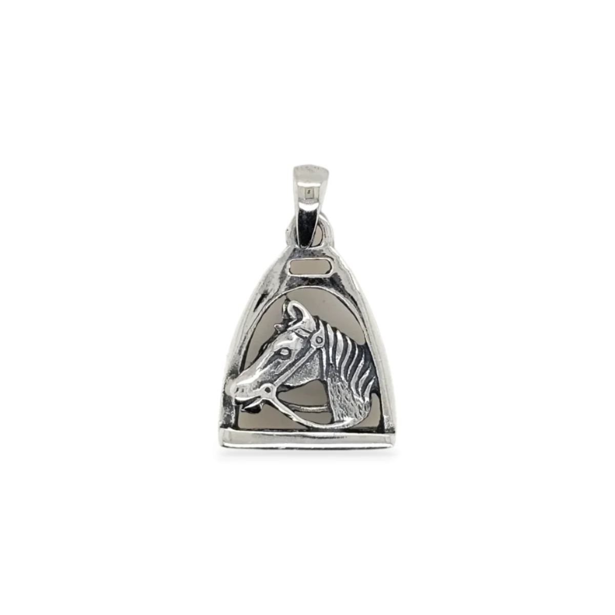 MCJ Horse In Stirrup Pendant - EQ Saddlery