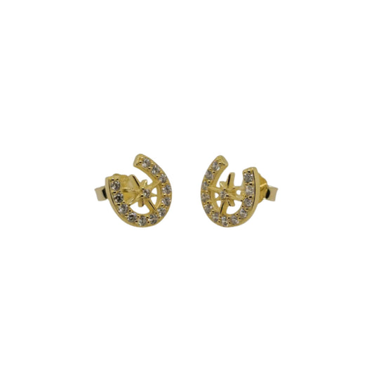 MCJ Horseshoe and Northern Star Stud Earrings