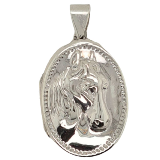MCJ Oval Horse Locket - EQ Saddlery