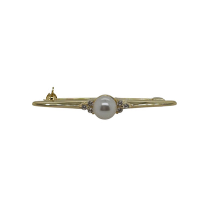 MCJ Pearl Stock Pin