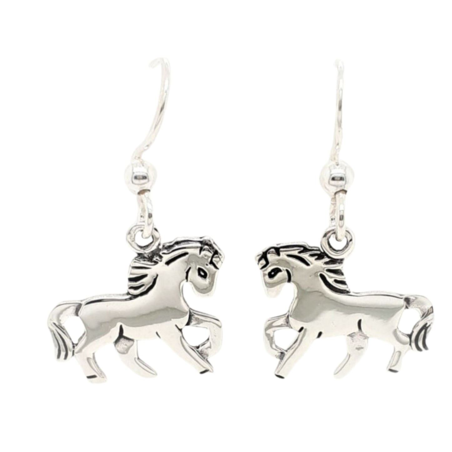 MCJ Small Horse Drop Earrings