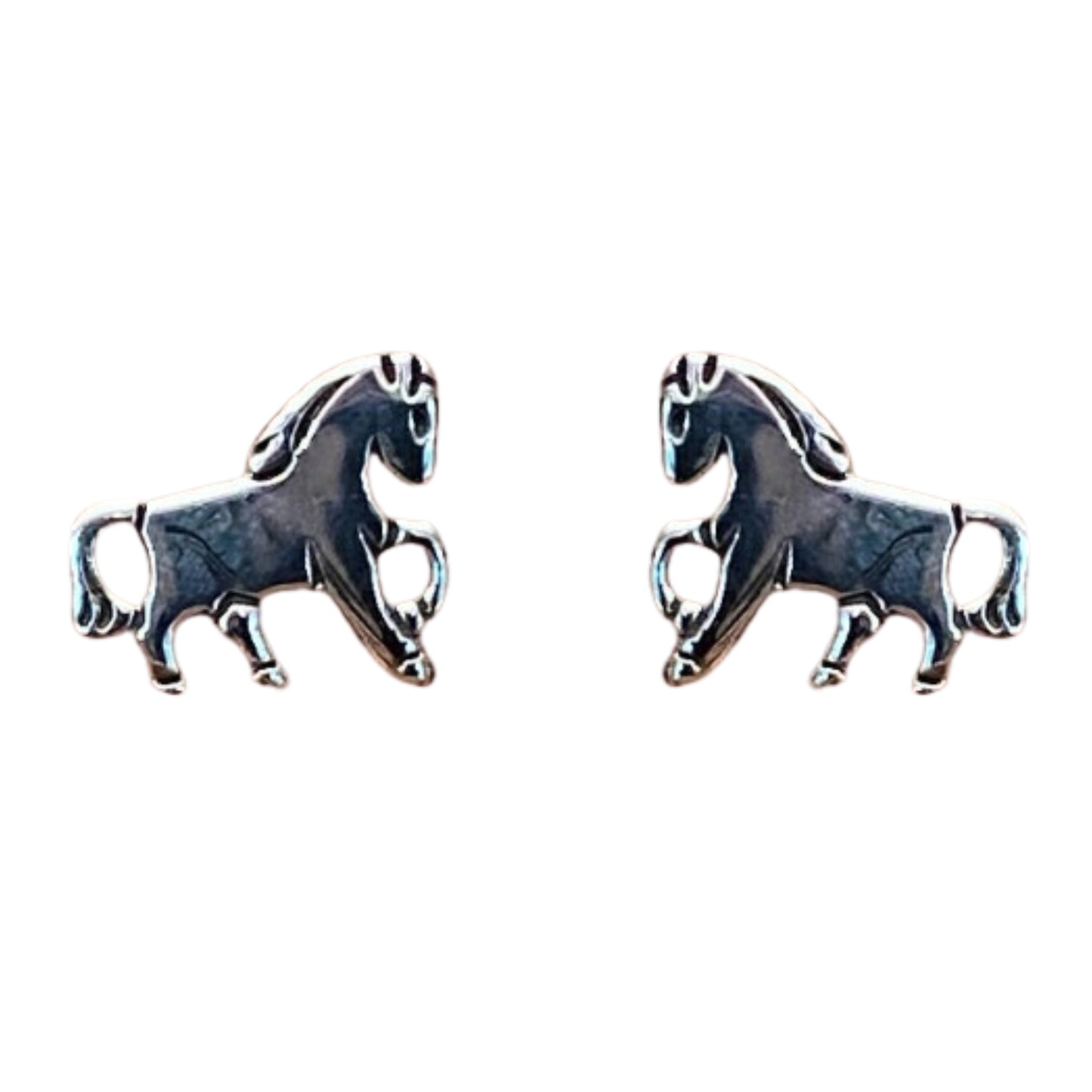 MCJ Smooth Horse Stud Earrings