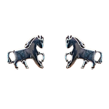 MCJ Smooth Horse Stud Earrings