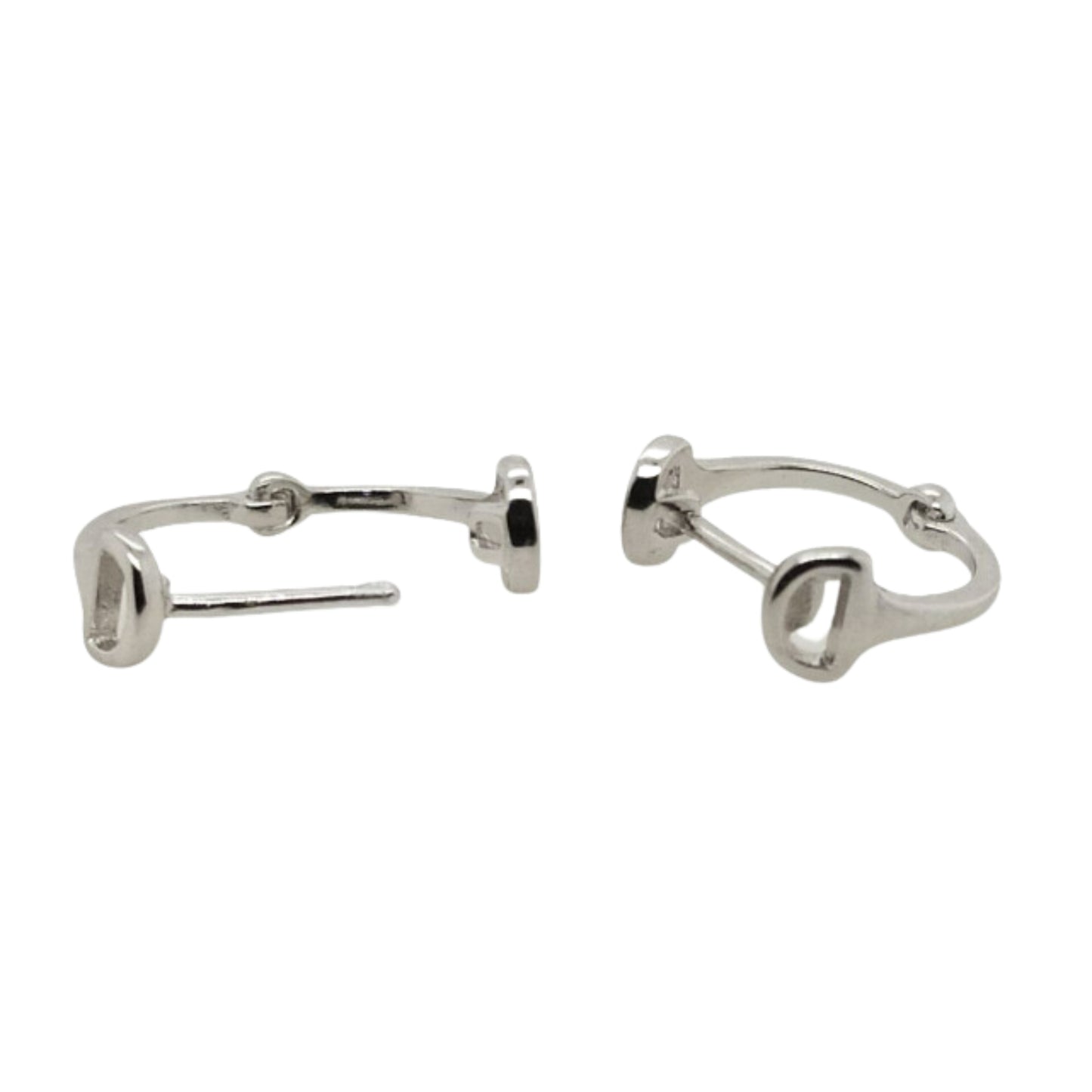 MCJ Snaffle Huggie Earrings