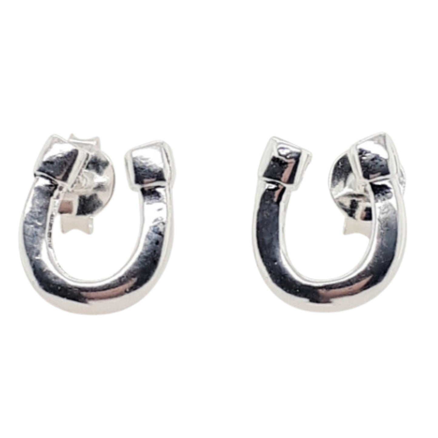 MCJ Upright Horseshoe Earrings