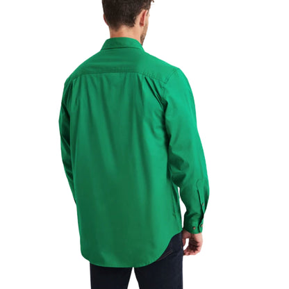 RB Sellars Mens Burton Half Button Long Sleeve Light Weight Workshirt - EQ Saddlery