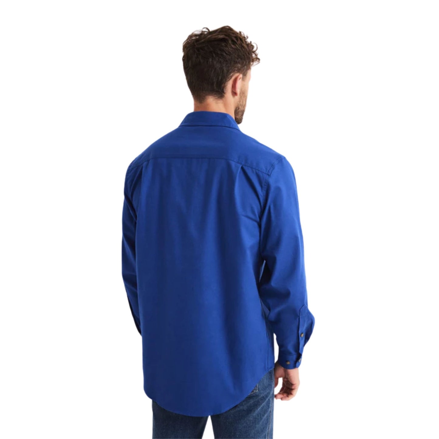 RB Sellars Mens Burton Half Button Long Sleeve Light Weight Workshirt - EQ Saddlery