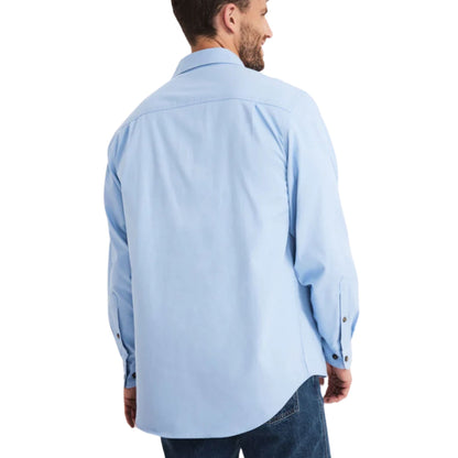 RB Sellars Mens Burton Half Button Long Sleeve Mid Weight Workshirt - EQ Saddlery