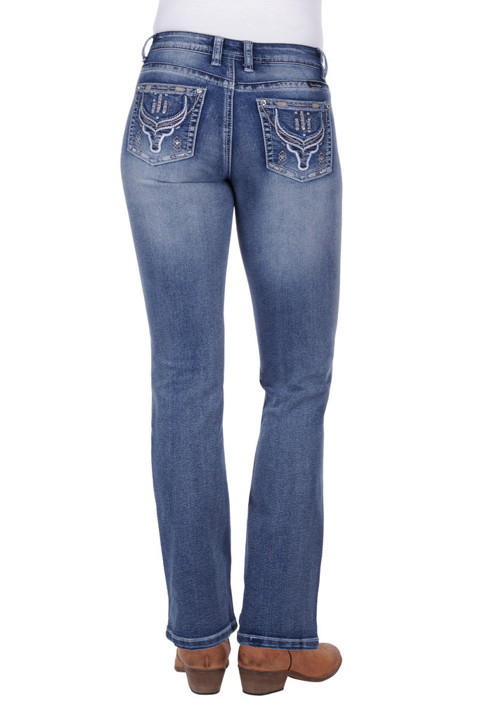 Pure Western Womens Steer Bootcut Jeans