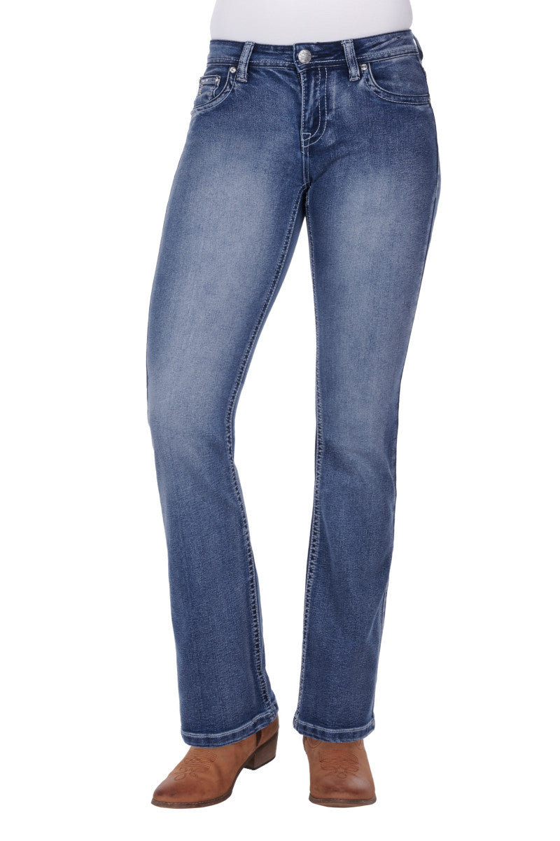 Pure Western Womens Steer Bootcut Jeans