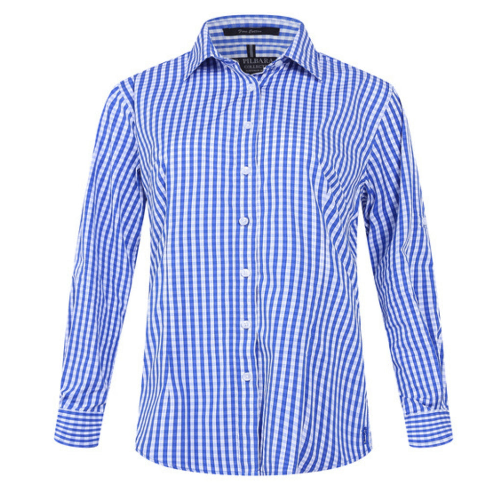 Pilbara Ladies Check Long Sleeve Shirt