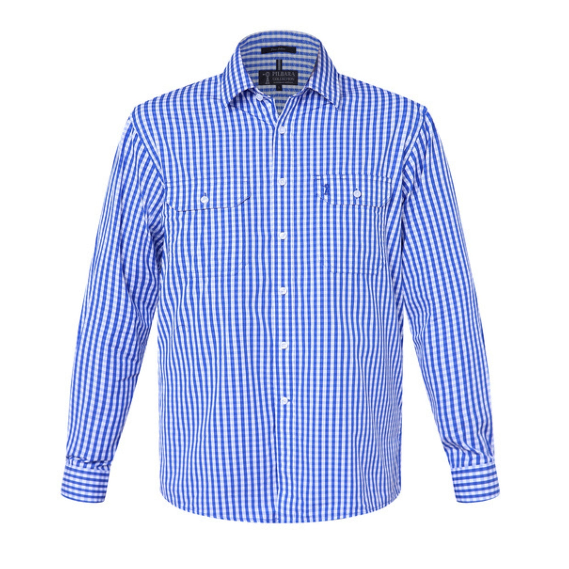 Pilbara Mens Check Long Sleeve Shirt - EQ Saddlery