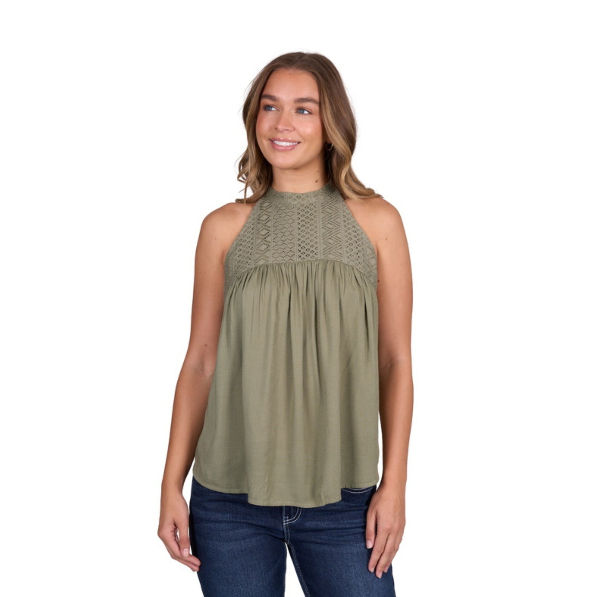 Pure Western Abigail Sleeveless Blouse - EQ Saddlery