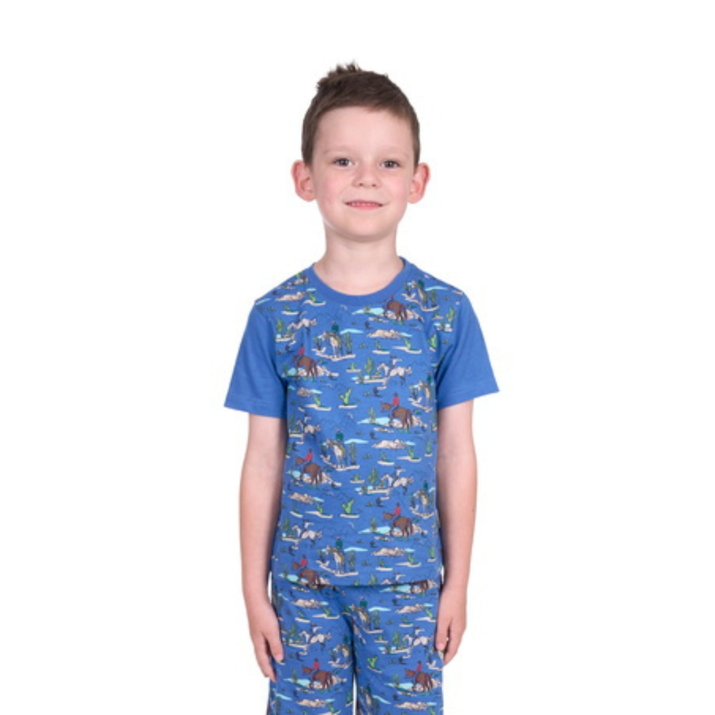 Pure Western Boys Brady Glow In the Dark PJs - EQ Saddlery