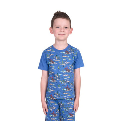 Pure Western Boys Brady Glow In the Dark PJs - EQ Saddlery