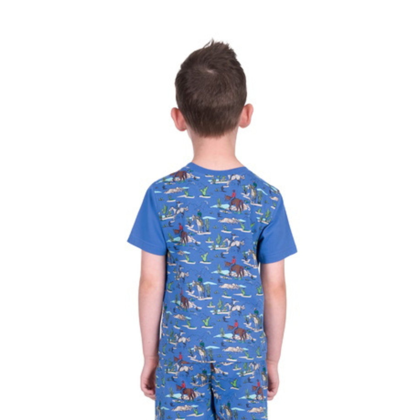 Pure Western Boys Brady Glow In the Dark PJs - EQ Saddlery