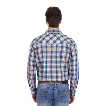 Pure Western Mens Todd Check Western Long Sleeve Shirt