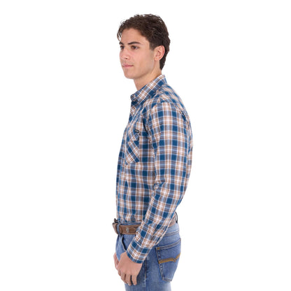 Pure Western Mens Todd Check Western Long Sleeve Shirt