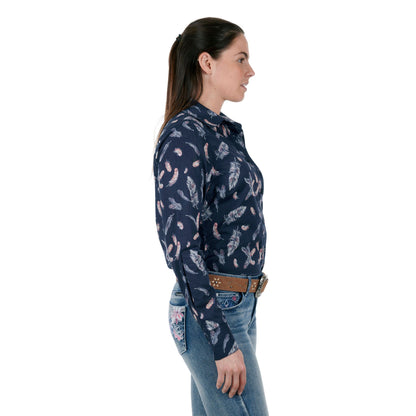 Pure Western Womens Alaya Print Long Sleeve Shirt - EQ Saddlery