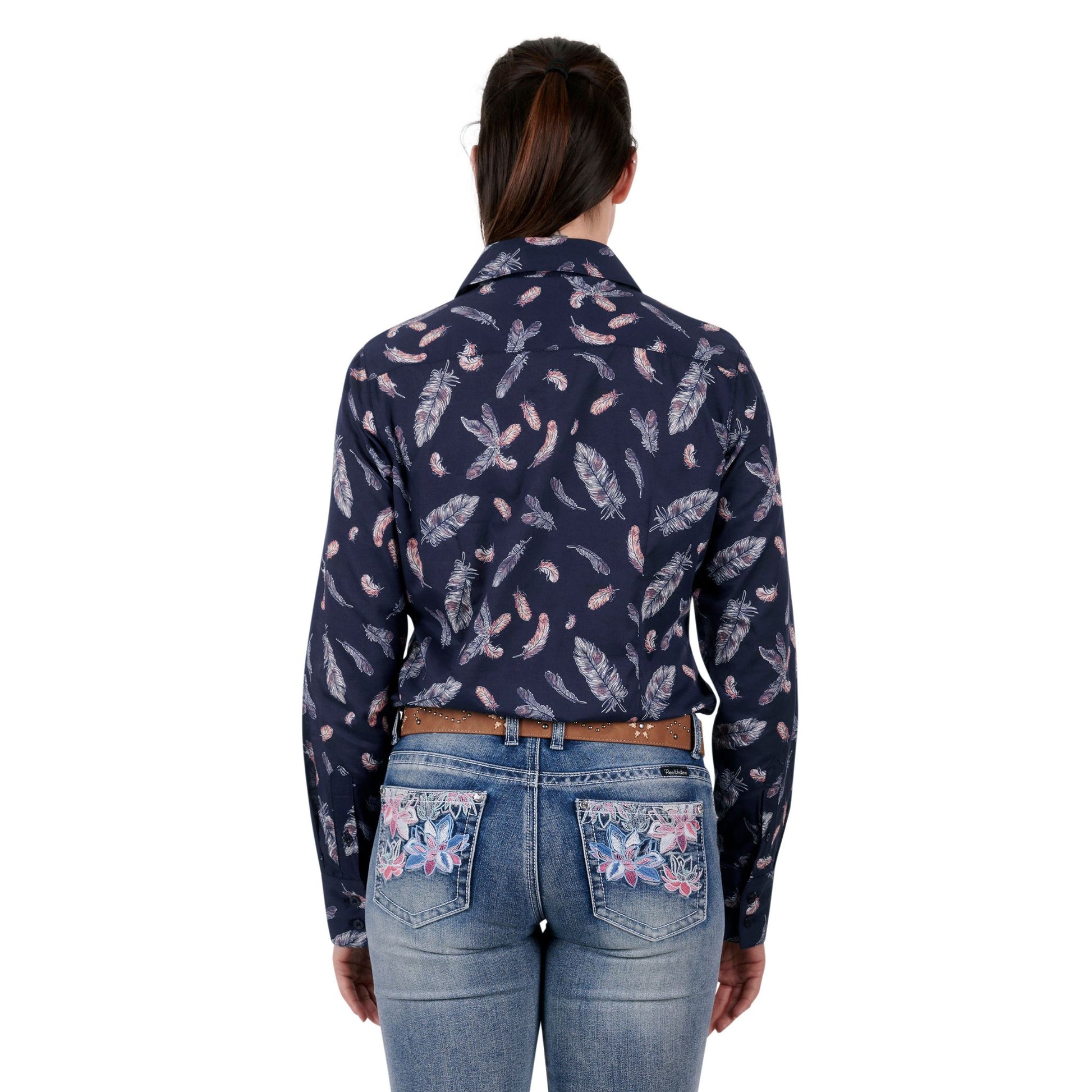 Pure Western Womens Alaya Print Long Sleeve Shirt - EQ Saddlery