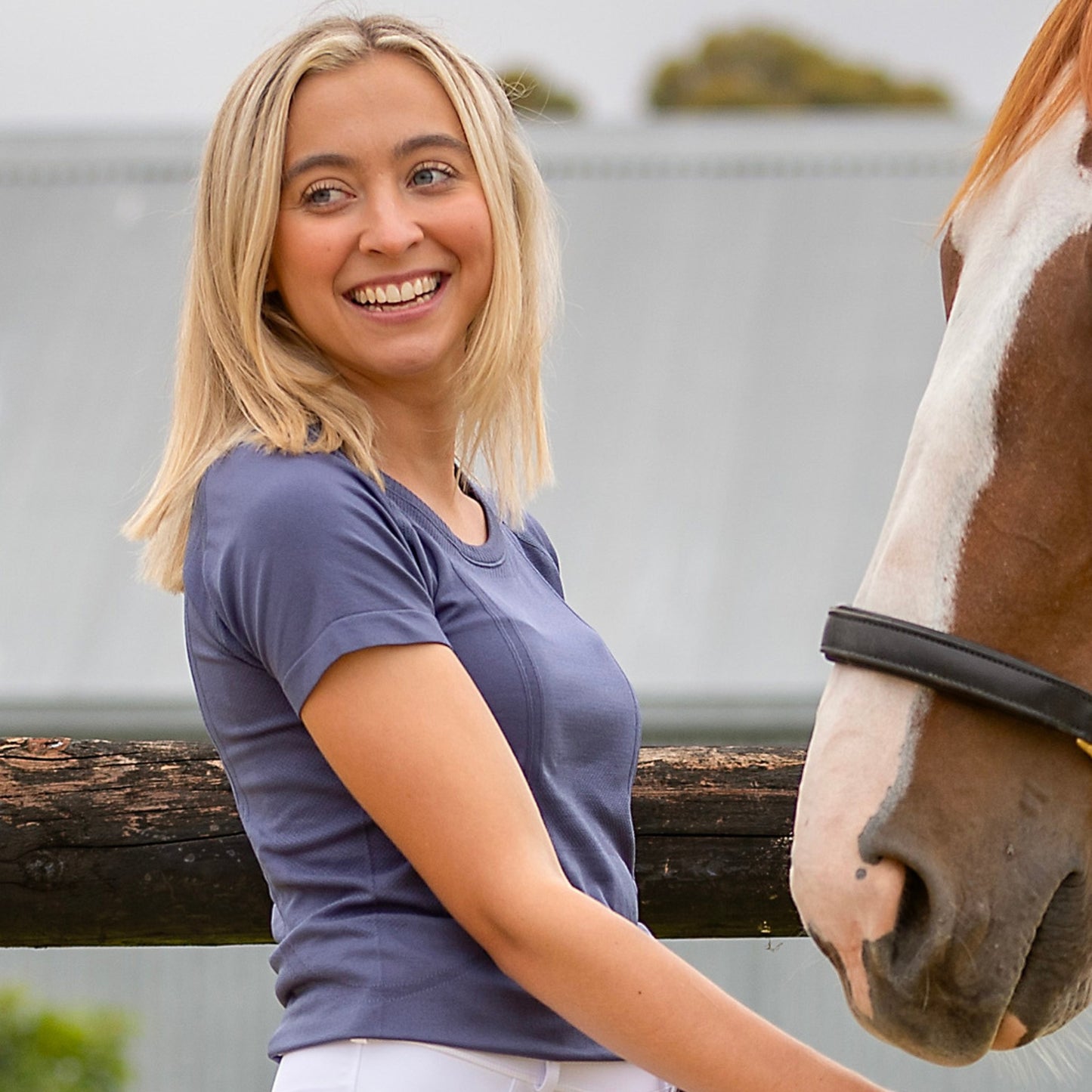 QJ Riding Wear Polly Seamless Short Sleeve Top