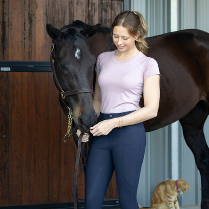 QJ Riding Wear Polly Seamless Short Sleeve Top