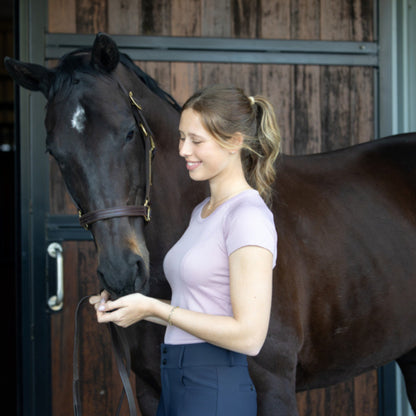 QJ Riding Wear Polly Seamless Short Sleeve Top