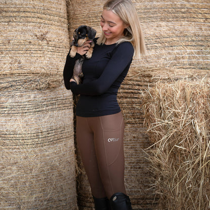 QJ Riding Wear Polly Seamless Long Sleeve Top