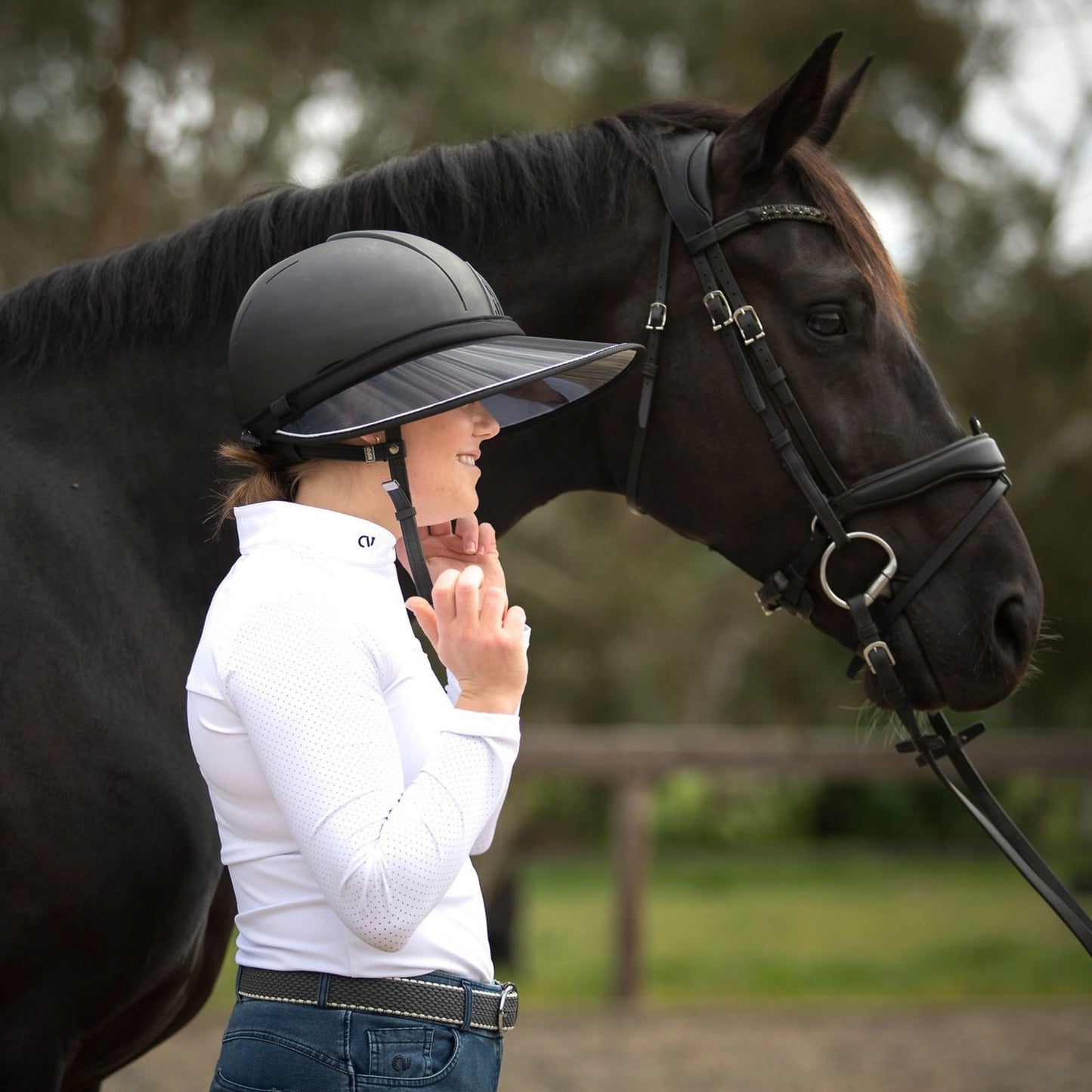 QJ Riding Wear Sun Visor