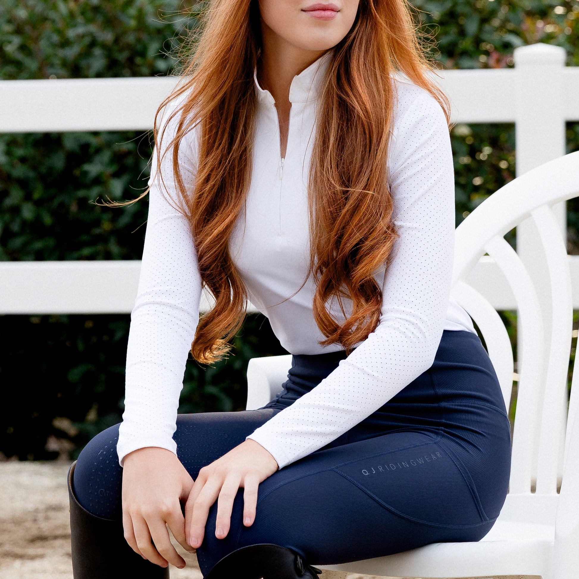 QJ Riding Wear Alice Ribbed Tight - EQ Saddlery