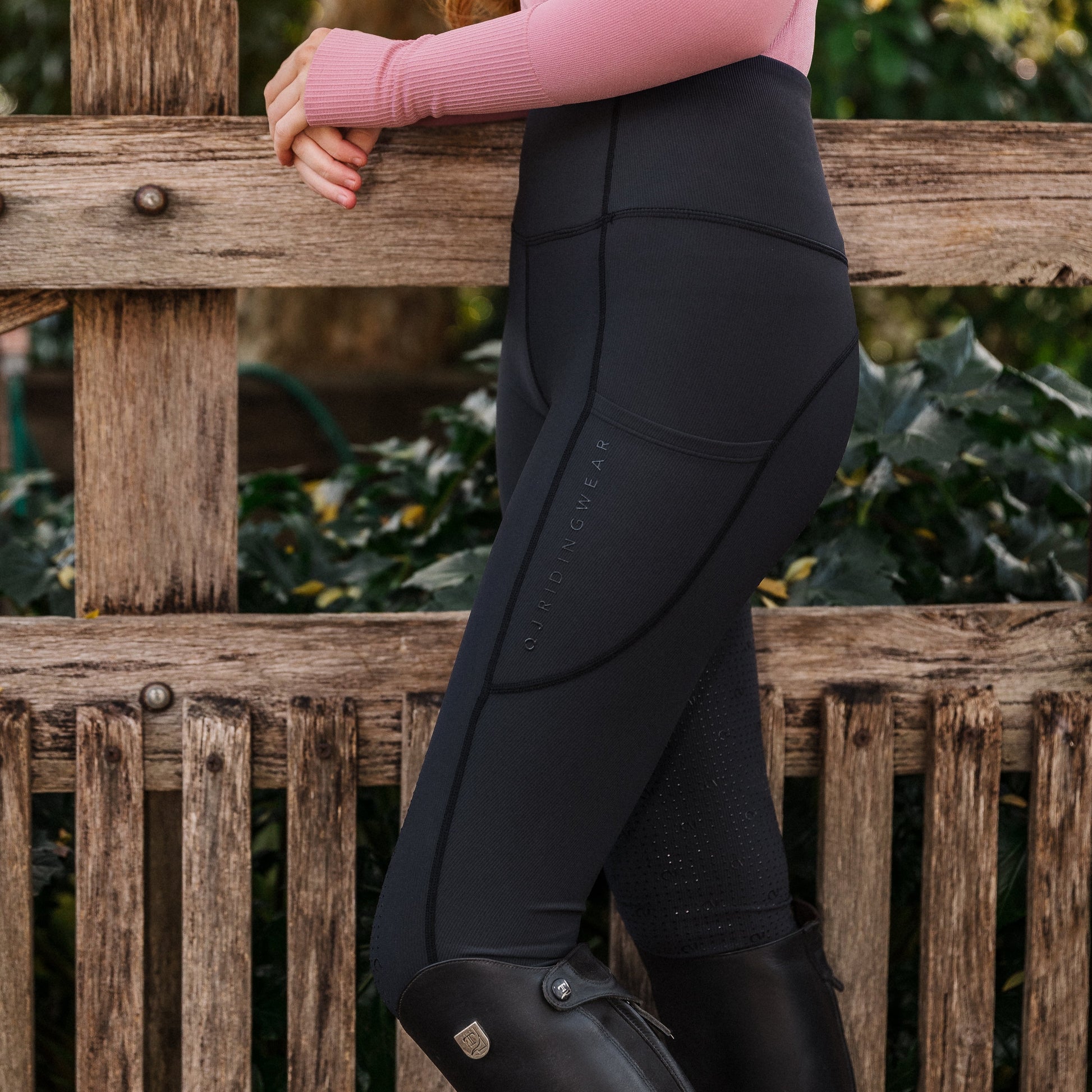 QJ Riding Wear Alice Ribbed Tight - EQ Saddlery
