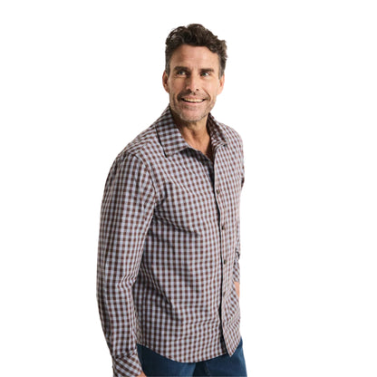 RB Sellars Mens Barossa Full Button Long Sleeve Shirt