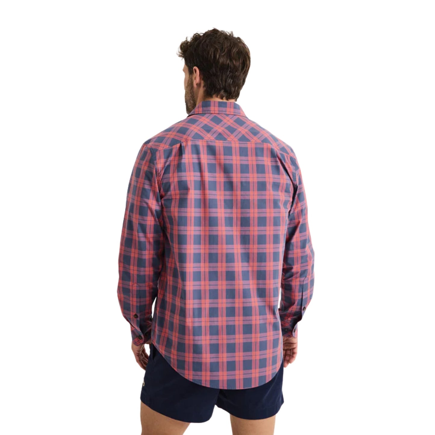 RB Sellars Mens Territory Half Button Long Sleeve Limited Edition Shirt