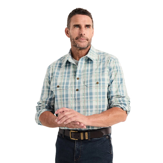 RB Sellars Mens Territory Half Button Long Sleeve Limited Edition Shirt