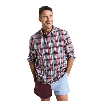 RB Sellars Mens Territory Half Button Long Sleeve Shirt