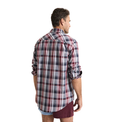 RB Sellars Mens Territory Half Button Long Sleeve Shirt