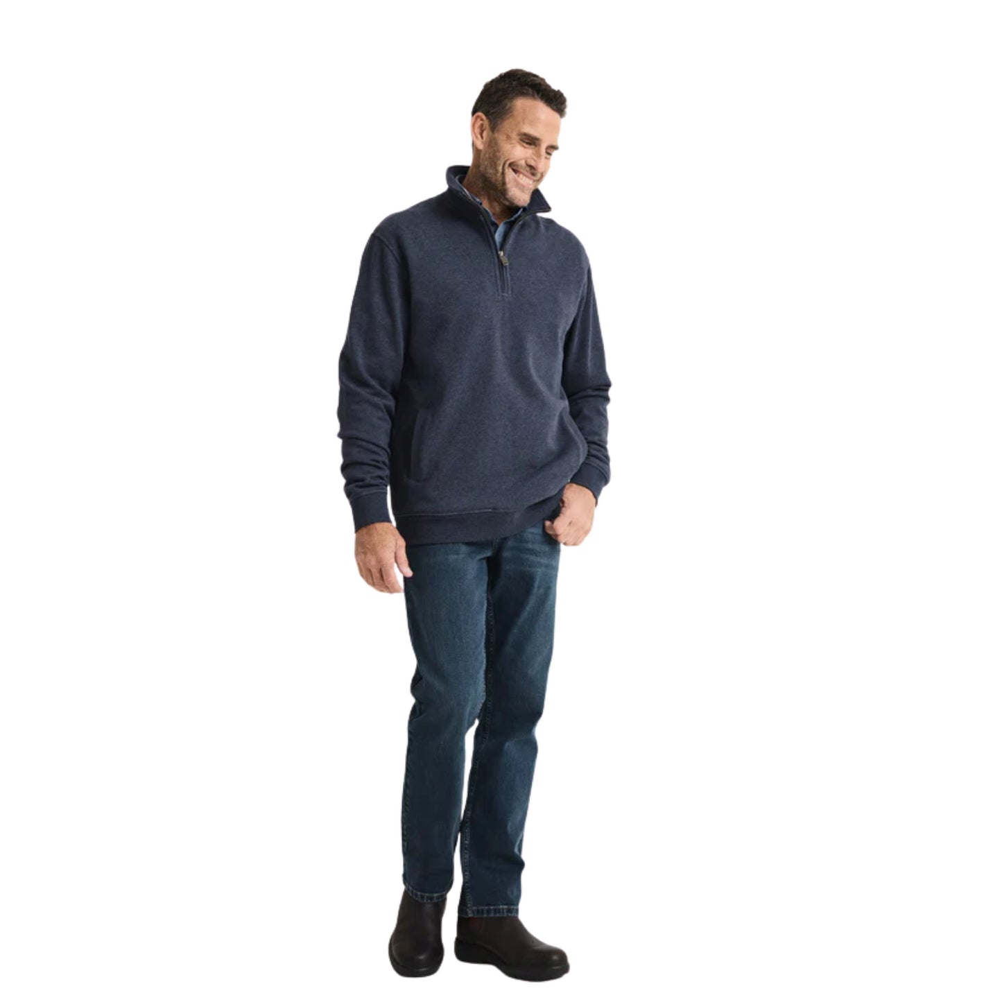 RB Sellars Mens Trentham Half Zip Jumper