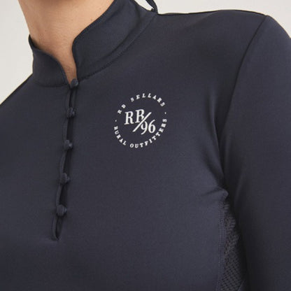 RB Sellars Sarina Half Button Base Layer Top