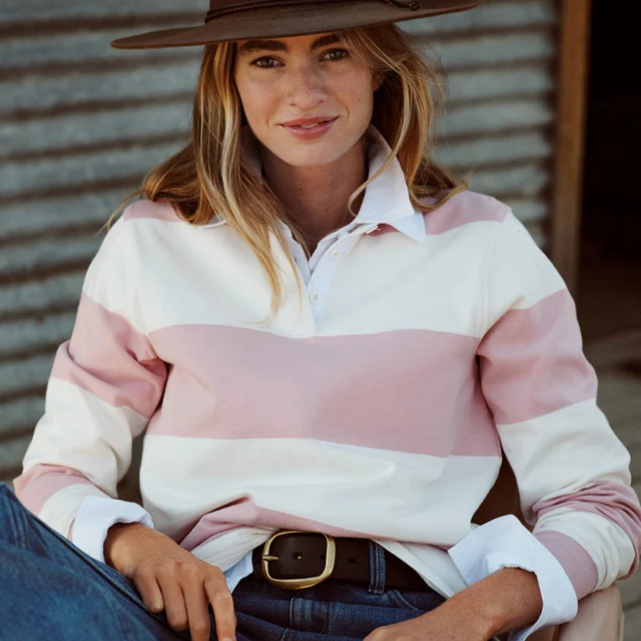 RB Sellars Womens Riverton Rugby Jumper